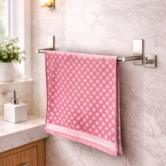 Pink Cotton Face Towel