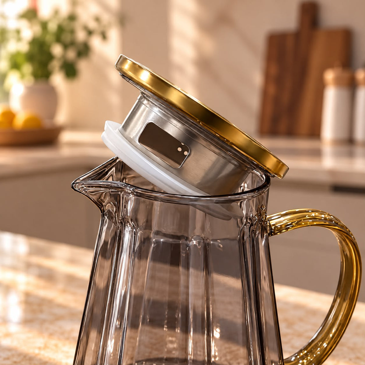 Glass Pitcher & Cups Set (5pcs)