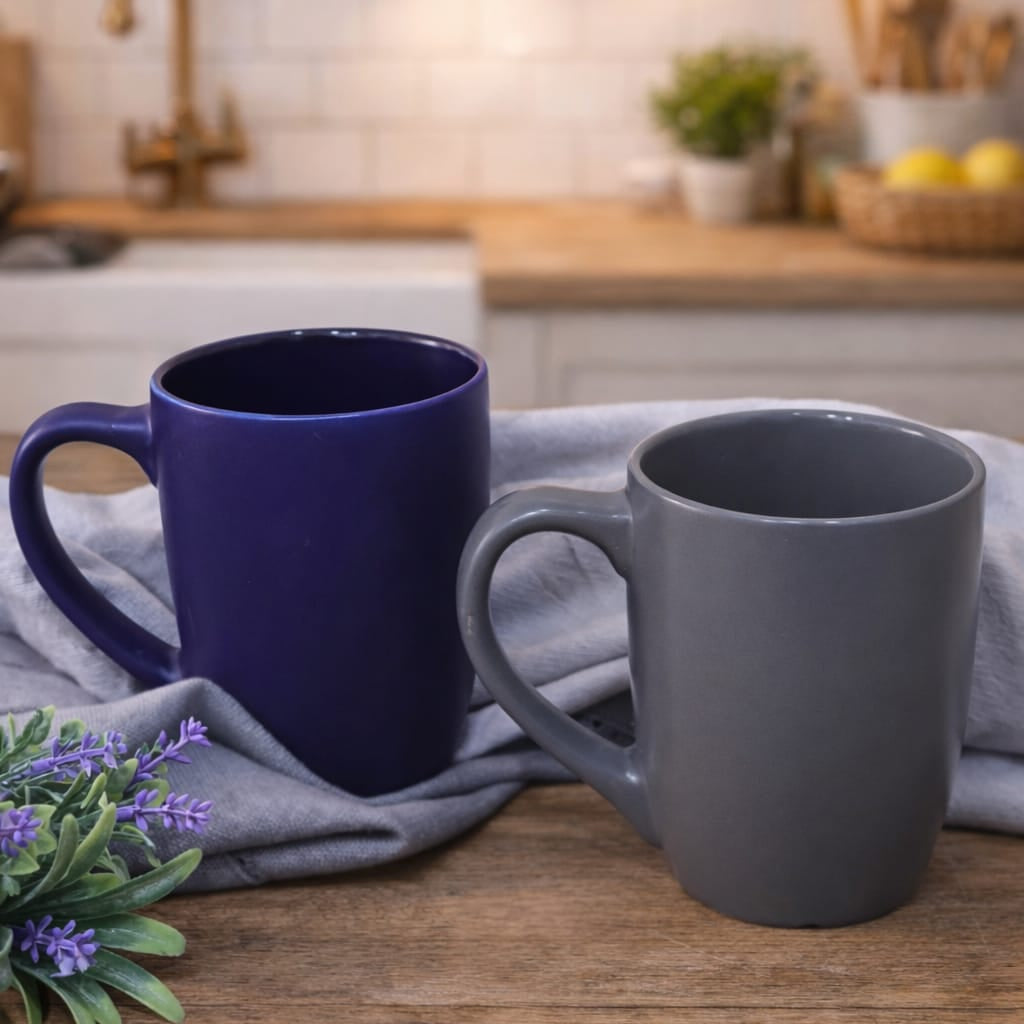 Plain Matte Porcelain Mugs