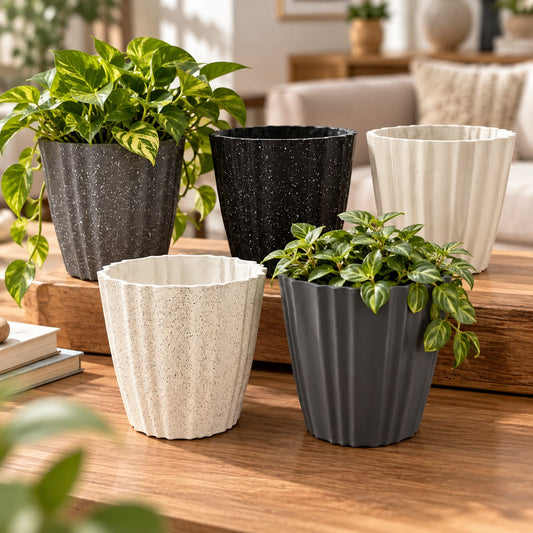 Plastic Big Plant Pots (Available in 5 colors)