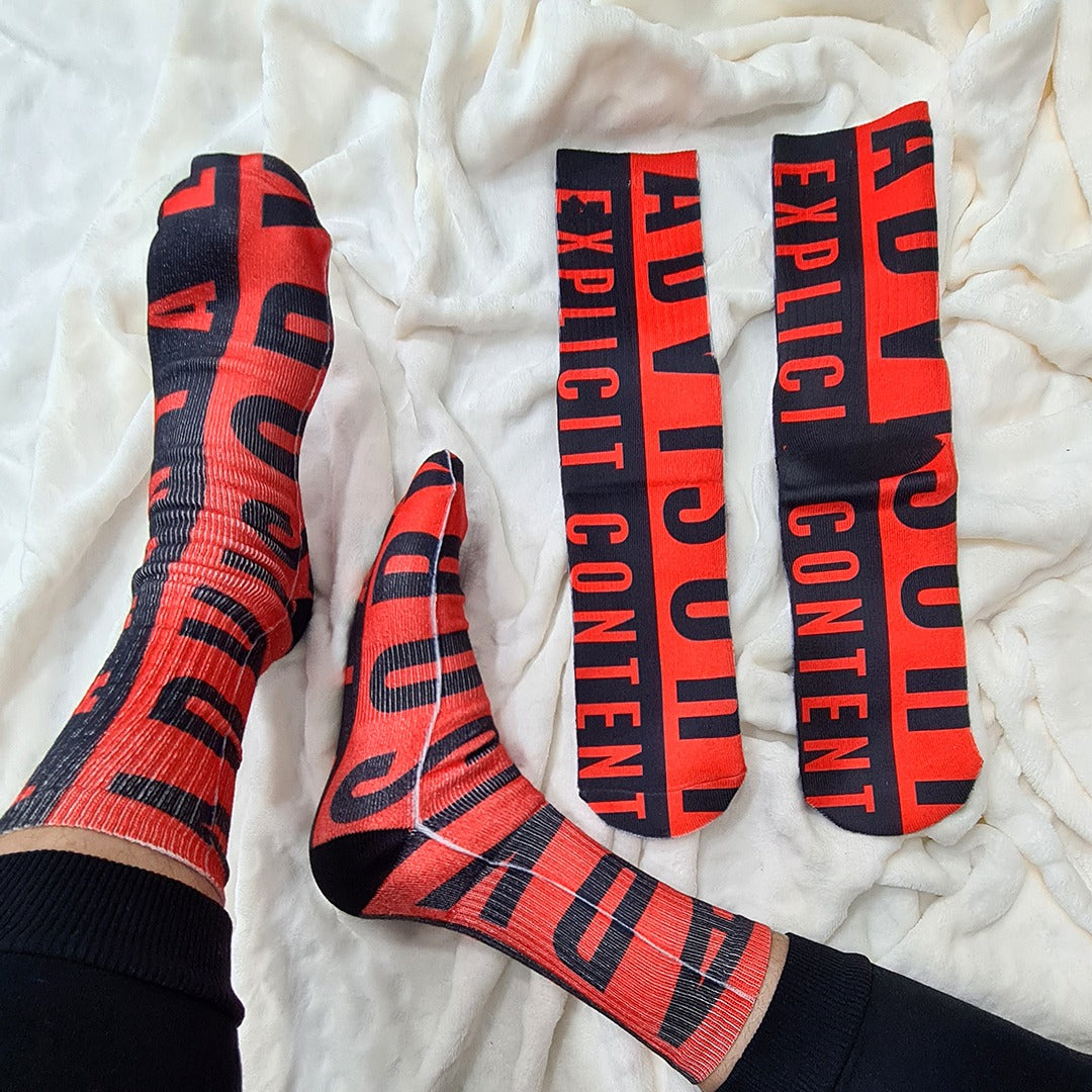 Red & Black Socks