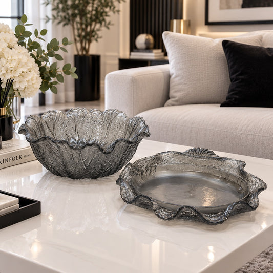 Decorative Resin Bowl & Plate