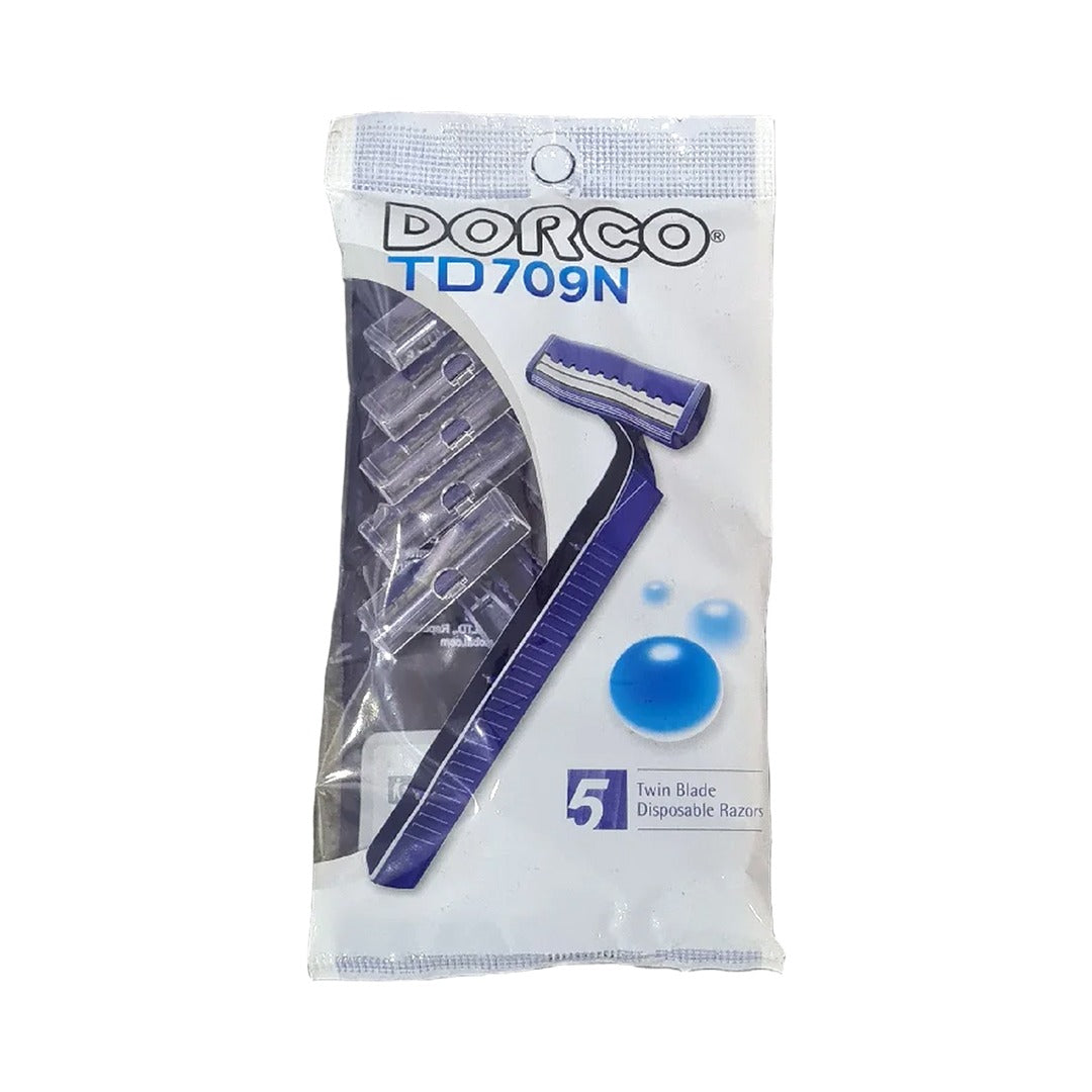 Dorco Twin Blade Disposable Shaving Razors (5 Razors)