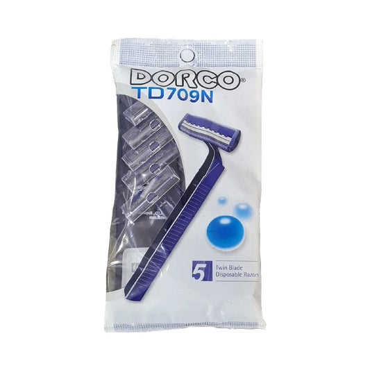 Dorco Twin Blade Disposable Shaving Razors (5 Razors)