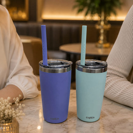 Colorful Double Wall Stainless Steel Mugs Set 350ml (2pcs)
