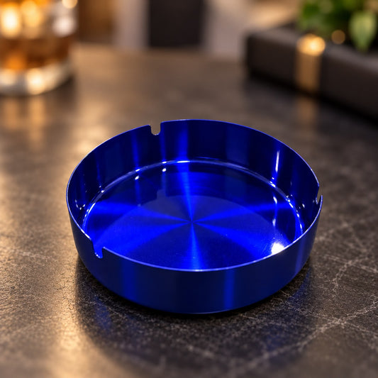 Stainless Steel Blue Big Ashtray