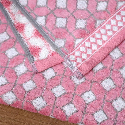 Pink Cotton Face Towel