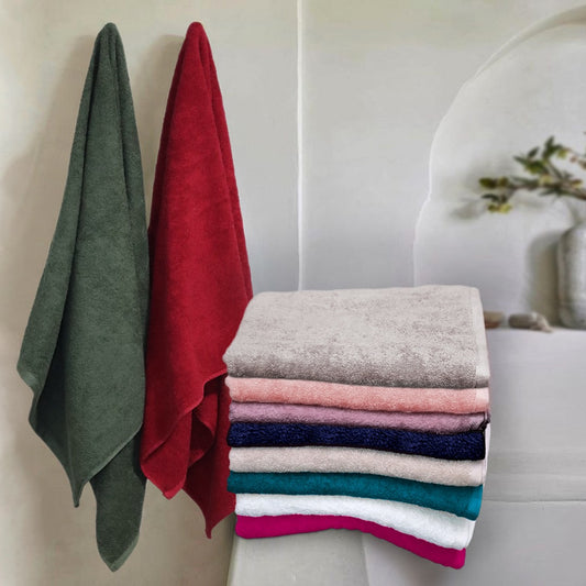 Colorful Plain Thick Towel (70x140cm)