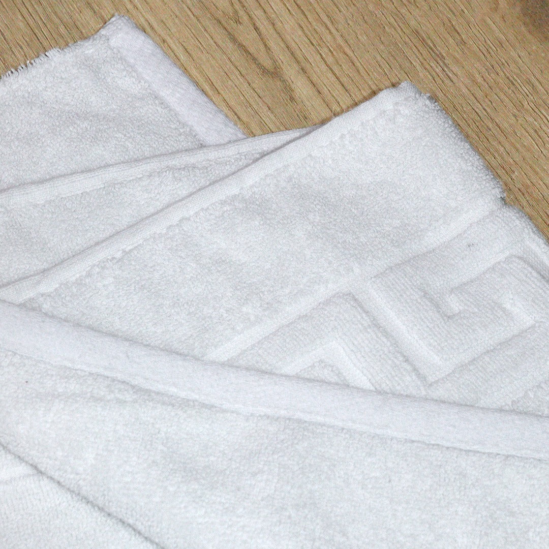 White Bath Floor Towel