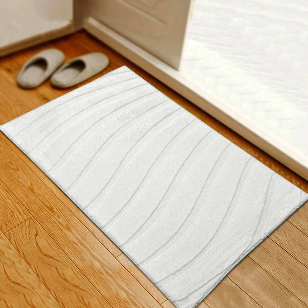 White Waves Fur Carpet (Available in 6 sizes)