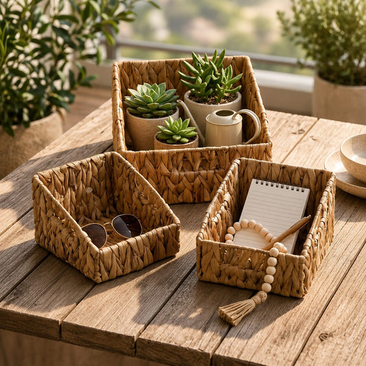 Woven Baskets Set (3pcs)