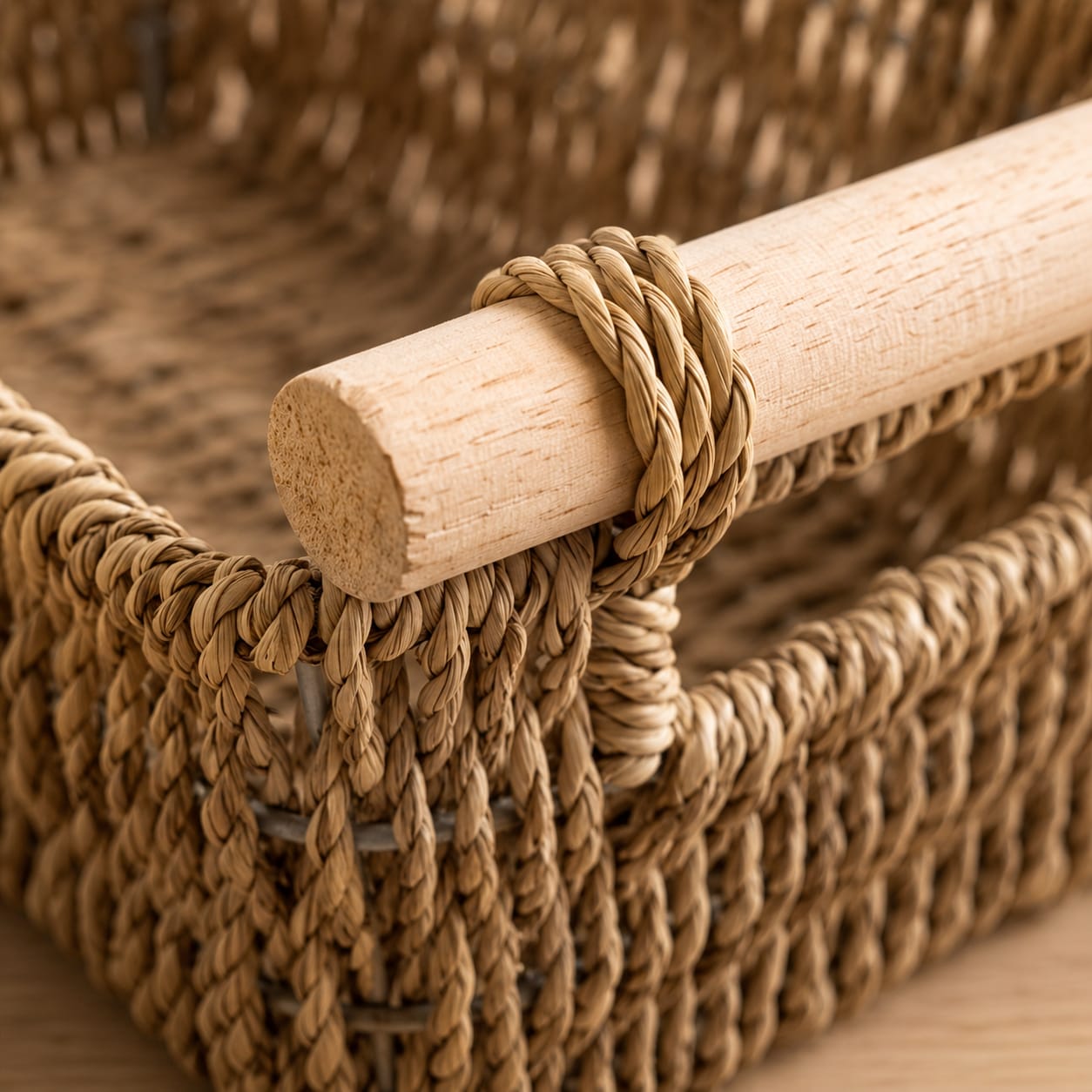 Rectangular Woven Baskets Set (2pcs)