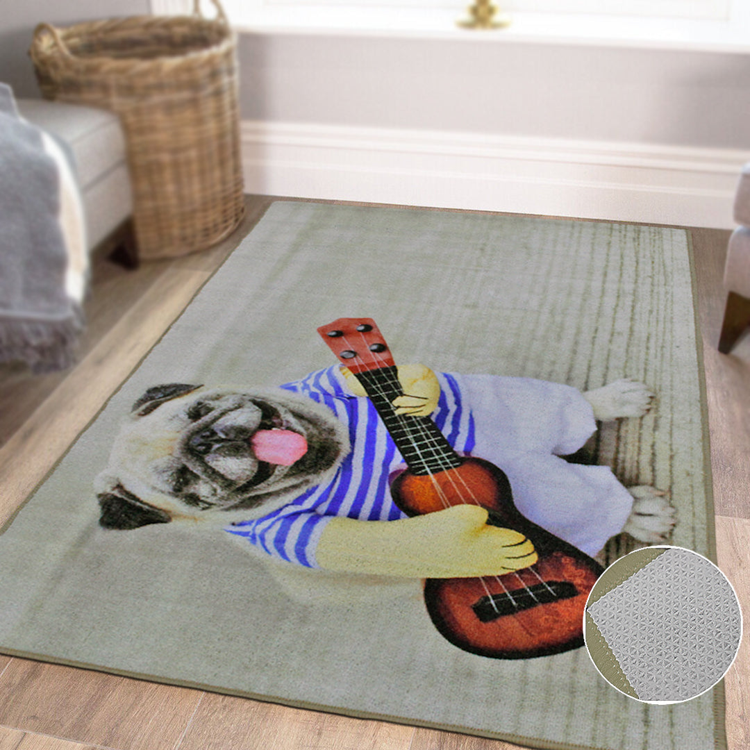Dog with Guitar Carpet (Available in 3 sizes)