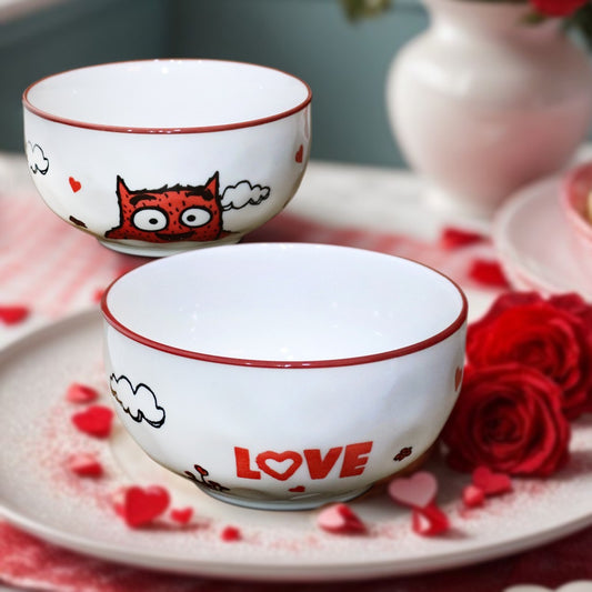 Love Monster Porcelain Bowl