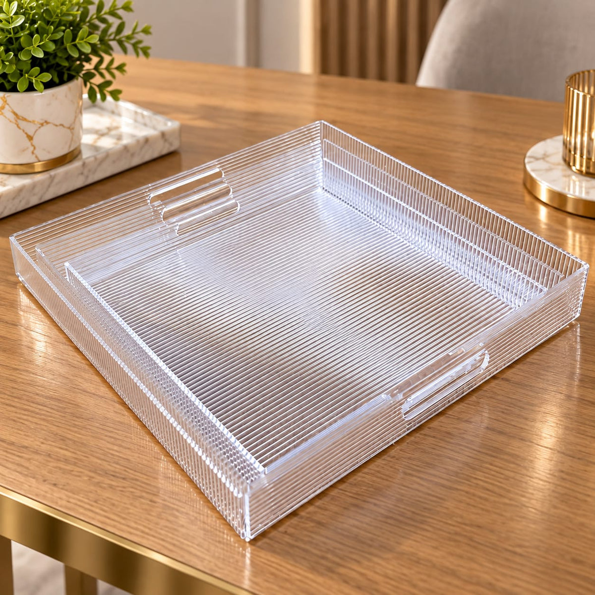 Lines Acrylic Trays Set (3pcs)