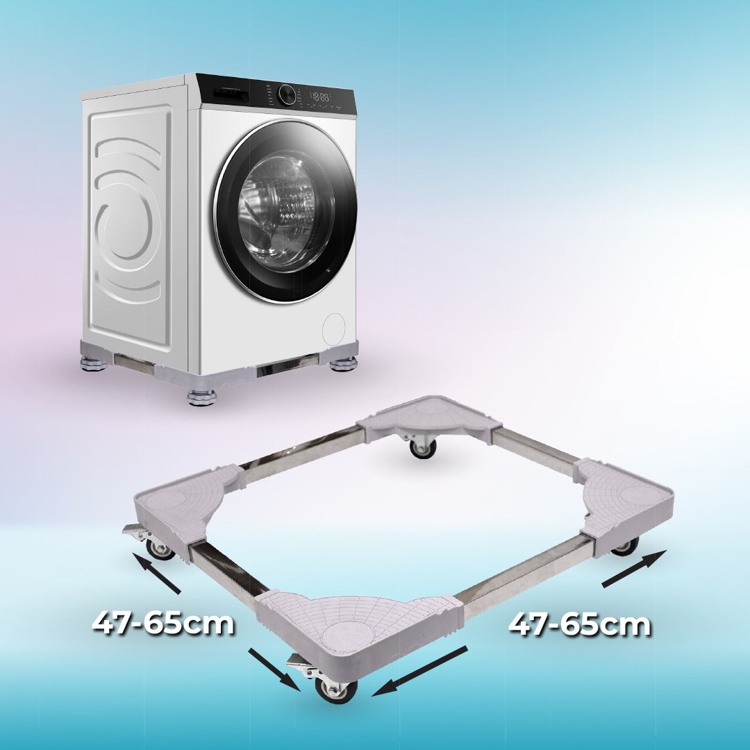 Plastic & Stainless Steel Adjustable Stand with Wheels