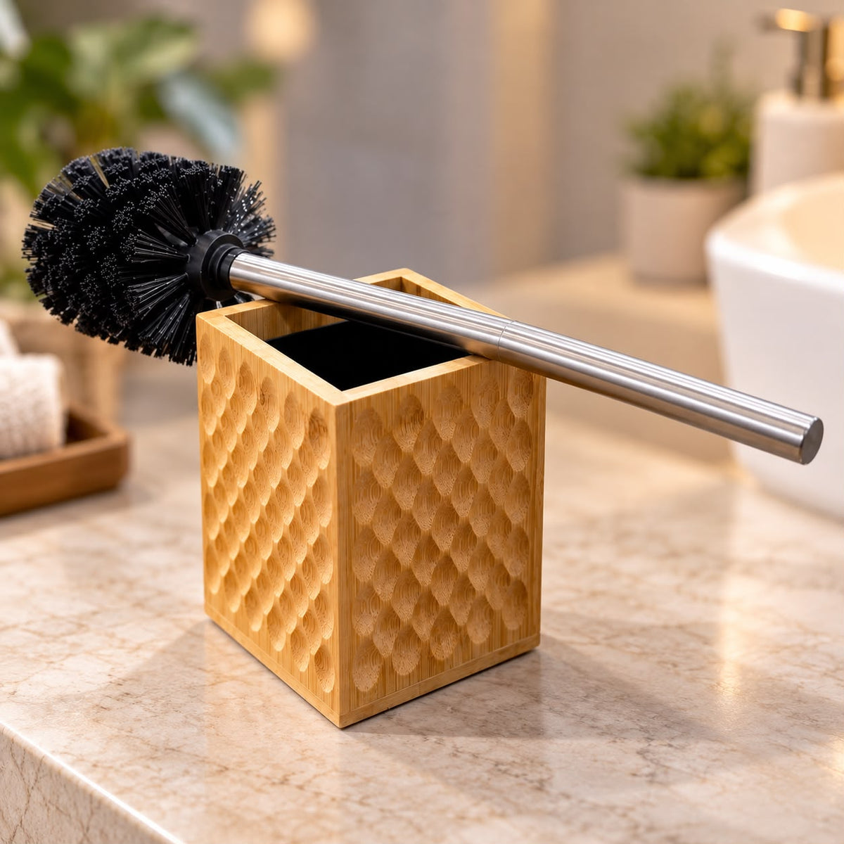 Bamboo Square Bathroom Set