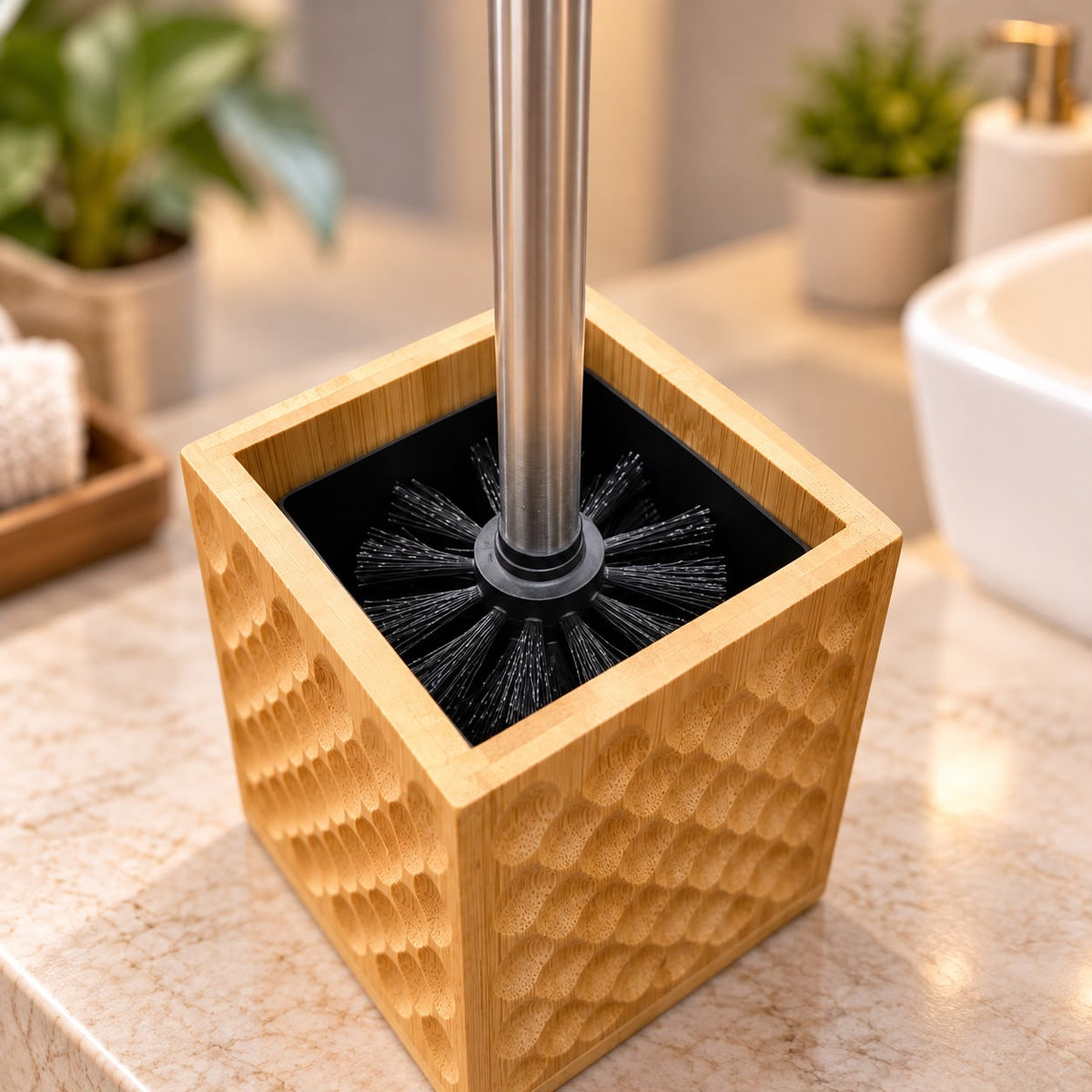 Bamboo Square Bathroom Set