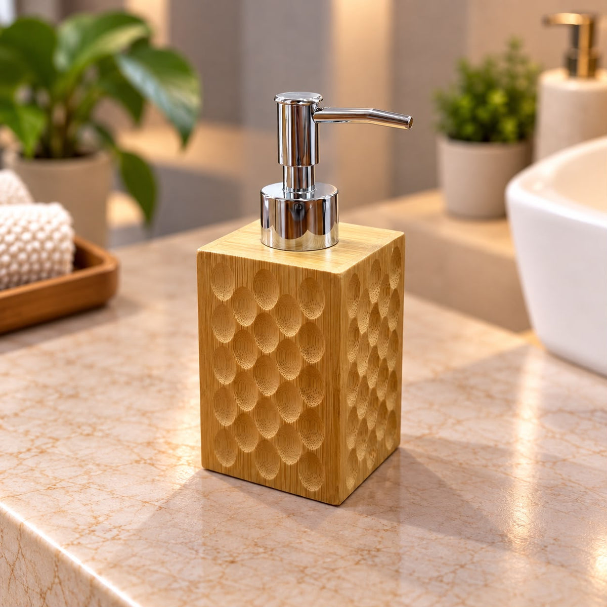 Bamboo Square Bathroom Set