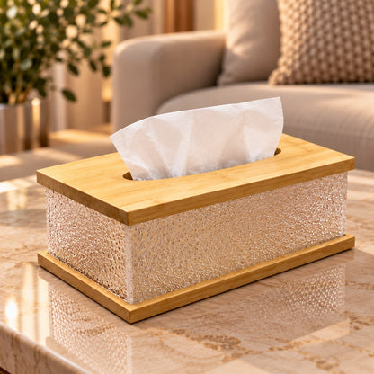 Bamboo Tissue Paper Holders