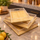 Bamboo Rectangle Trays Set (3pcs)