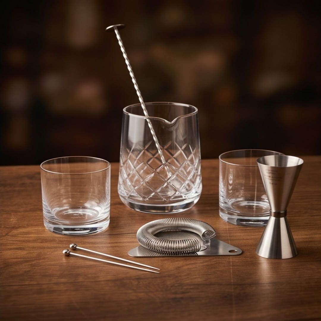 Barware Set with Mixing Glass (8pcs)