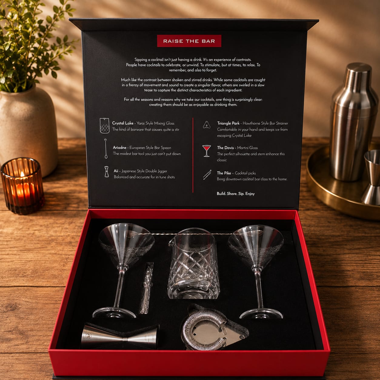 Barware Set with Mixing Glass (8pcs)