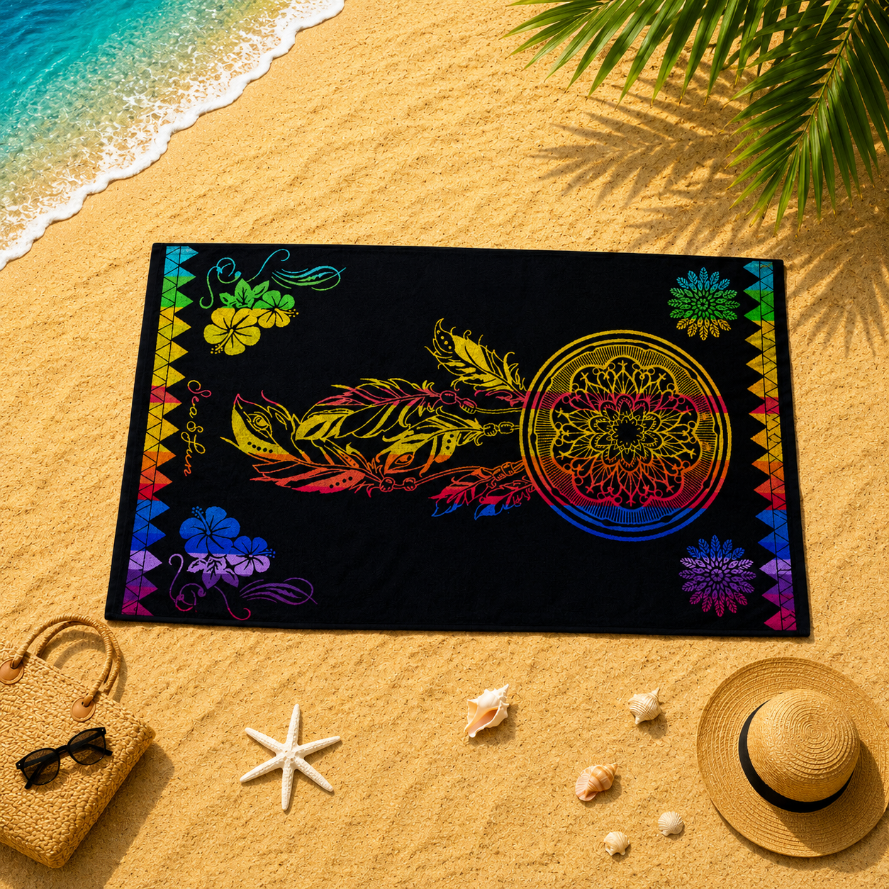 Dreamcatcher Cotton Beach Towel (85x160cm)