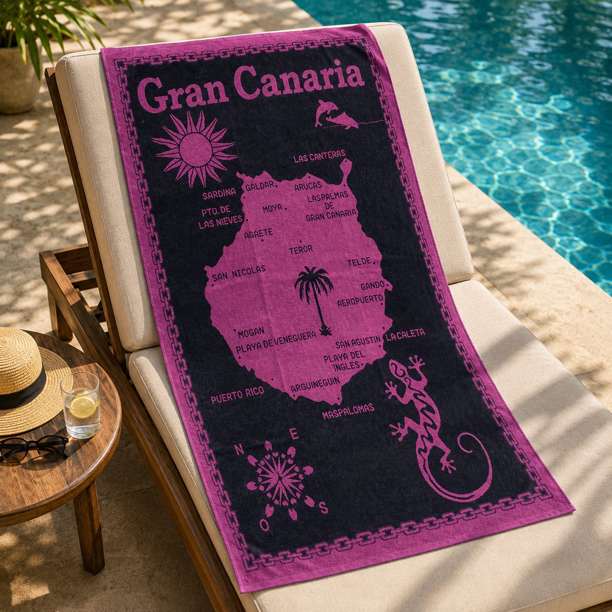 Gran Canaria Cotton Beach Towel (85x160cm)
