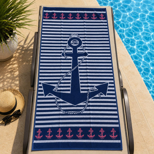 Anchor Cotton Beach Towel (85x160cm)