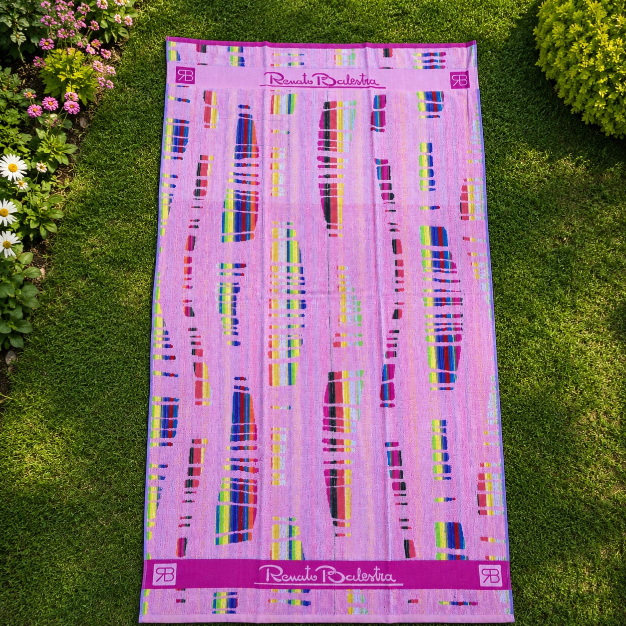 Pink Cotton Beach Towel (85x160cm)