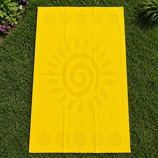 Yellow Cotton Beach Towel (85x160cm)