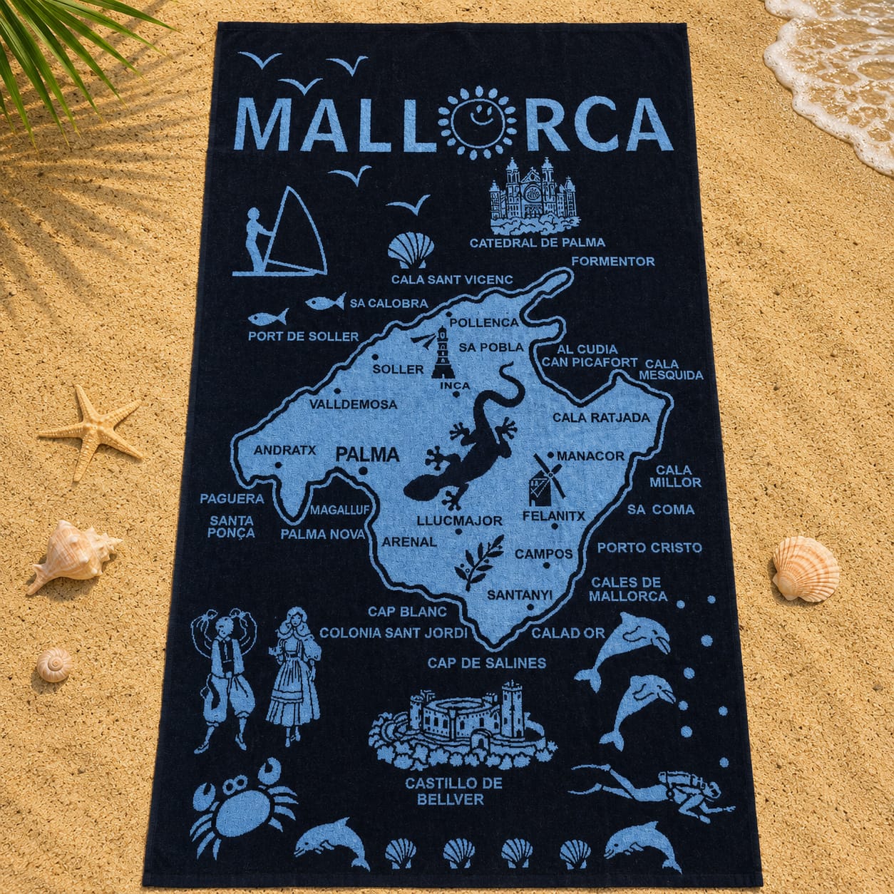 Mallorca Cotton Beach Towel (85x160cm)