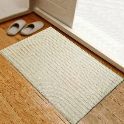 Beige Arches Fur Carpet (40x60cm)