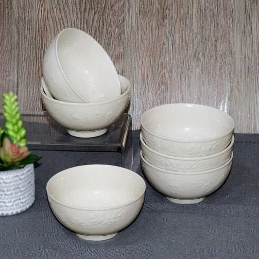 Beige Branch Porcelain Bowls Set