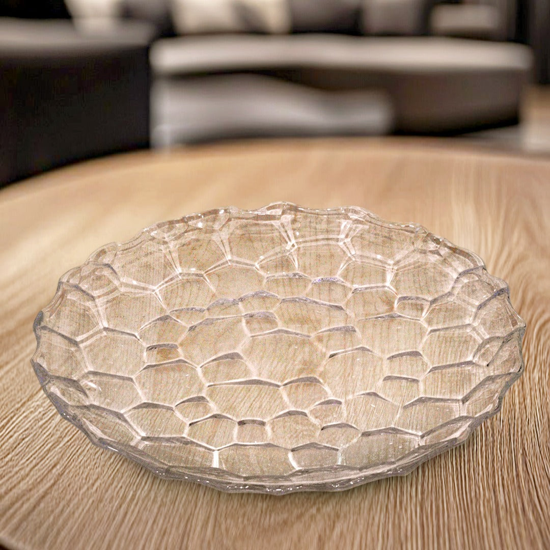 Big Glass Serving Plate