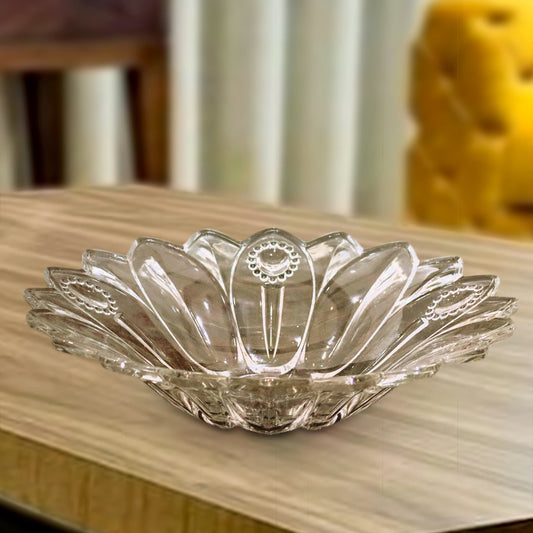 Flower Big Glass Bowl