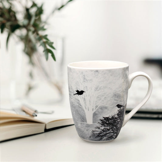 Birds & Trees Porcelain Mugs