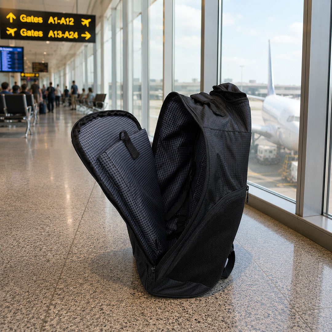 Black Rolling Backpack