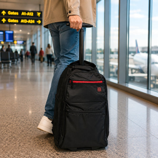 Black Rolling Backpack