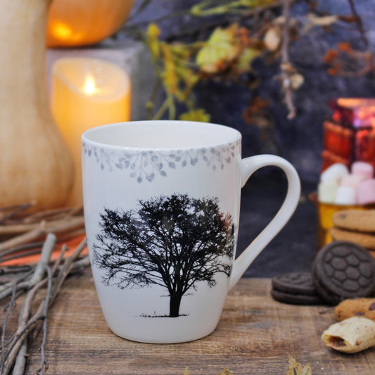 Black Tree Porcelain Mug