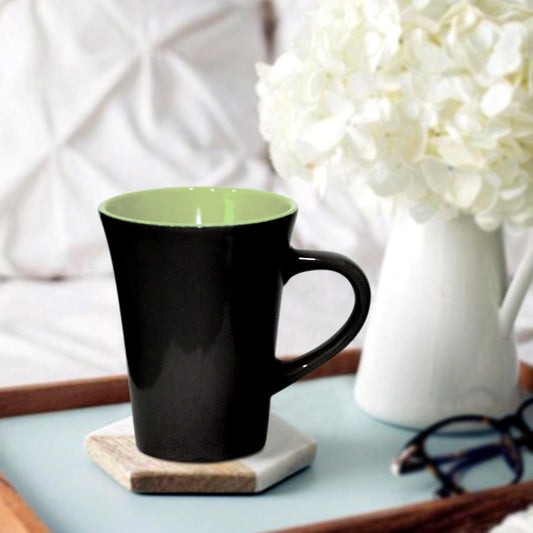 Black & Green Porcelain Mug