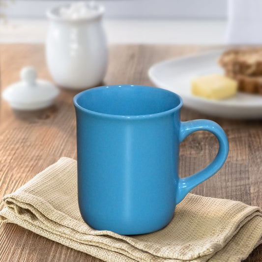 Blue Glossy Porcelain Mug