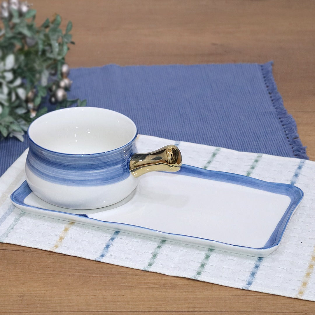 Blue & Gold Porcelain Set