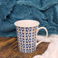 Blue & Yellow Porcelain Mugs