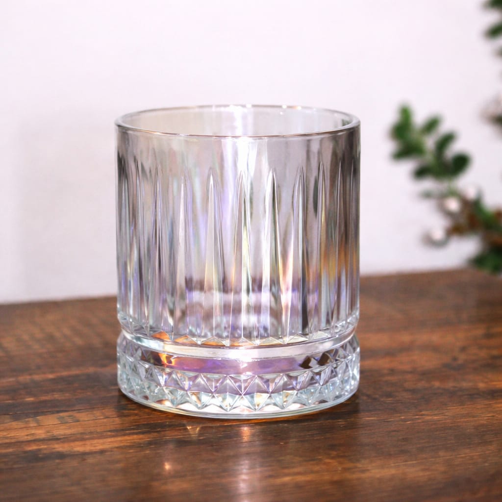 Bohemia Lines Rainbow Glass Cups 350ml (6pcs)