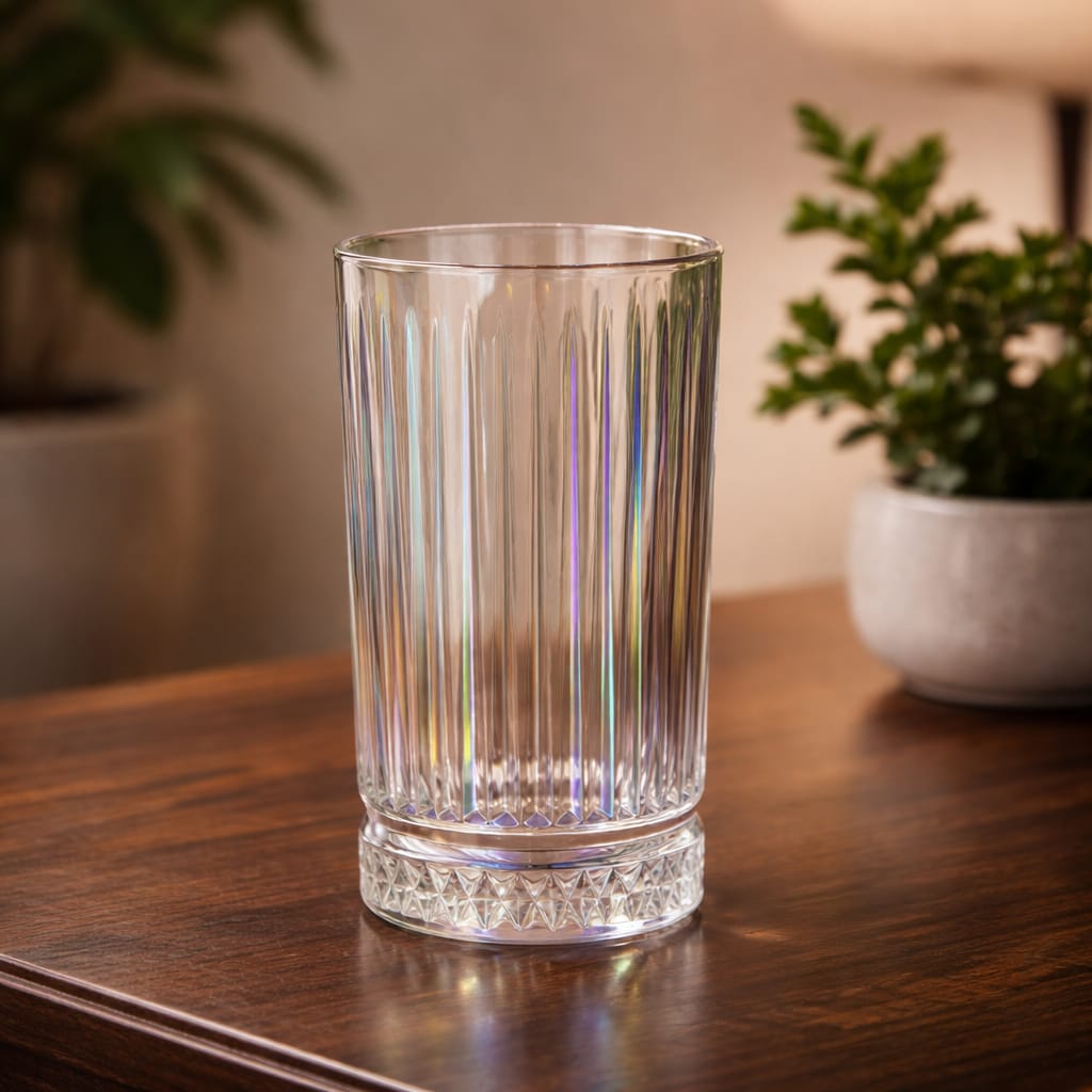 Bohemia Lines Rainbow Glass Tall Cups 310ml (6pcs)