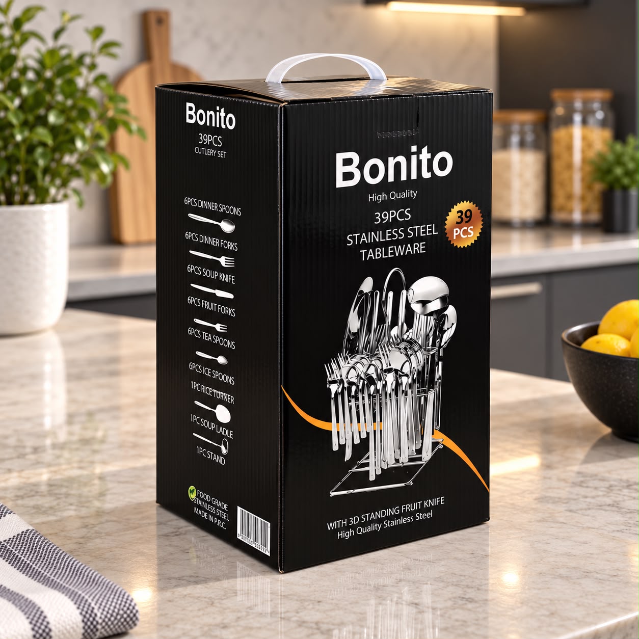 Stainless Steel Cutlery Set (39pcs)