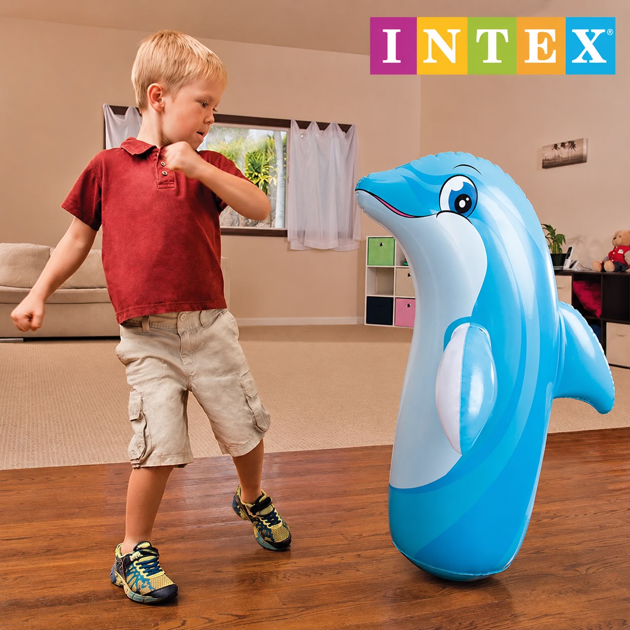 Inflatable Dolphin Bouncing Bag (Ages 3+)