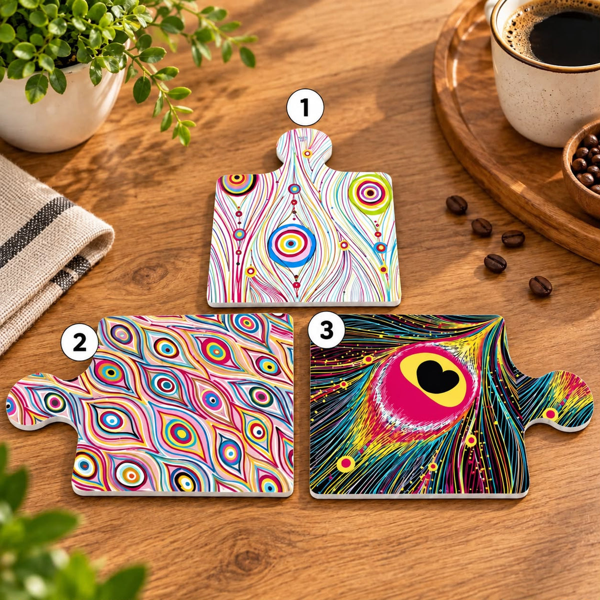 Ceramic Colorful Coasters